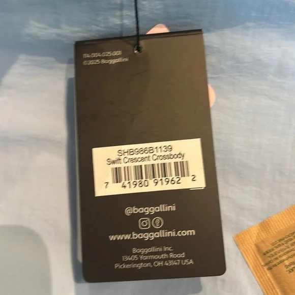 Baggallini Light Blue Crossbody Bag - Picture 8 of 8